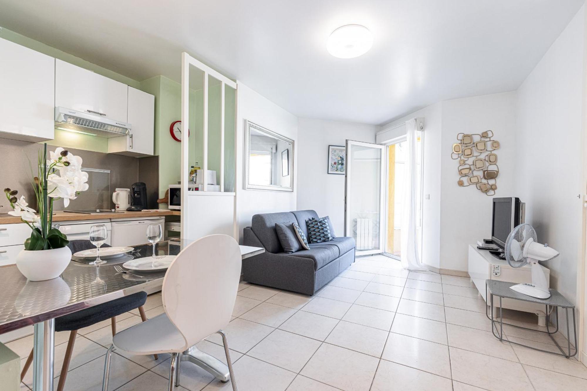 Quiet 1 Bdr Port! Close Place Du Pin Garibaldi 니스 외부 사진